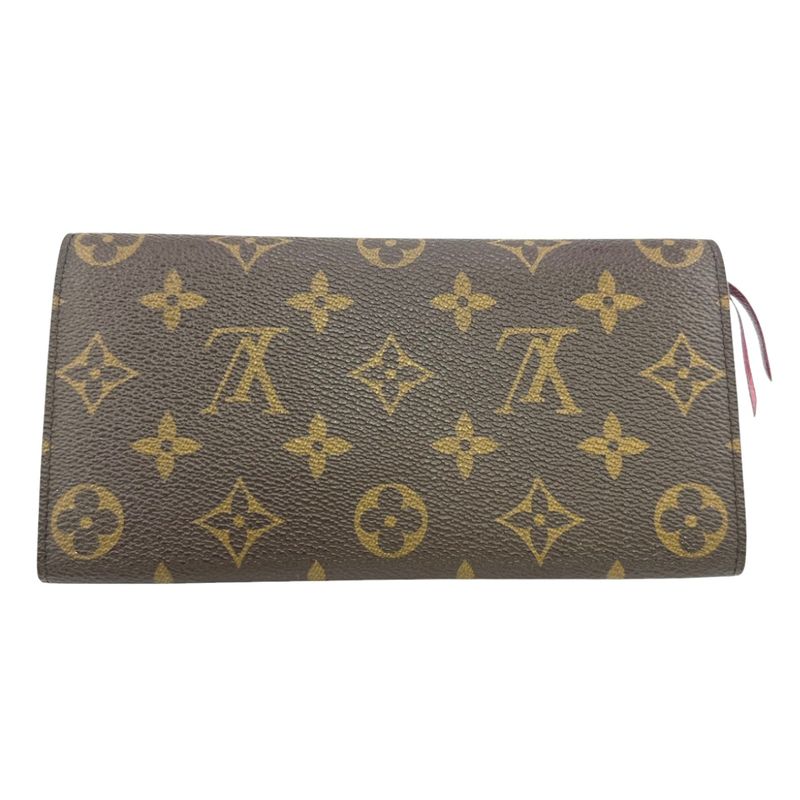 Louis Vuitton M60697 Monogram Fuchsia Portefeuille Emilie Long Wallet Louis