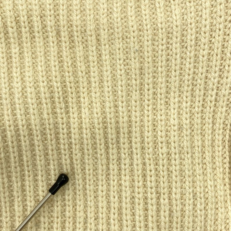 Celine - 100% Cashmere Ribbed Oversized Chunky Knit - S - Beige - Women's