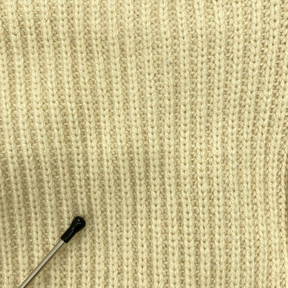 Celine - 100% Cashmere Ribbed Oversized Chunky Knit - S - Beige - Women's