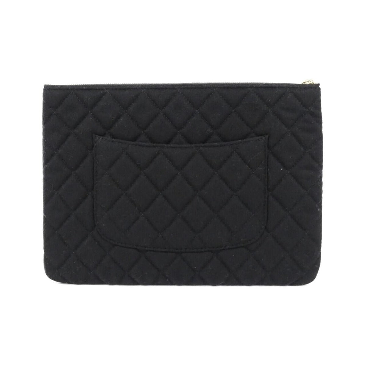 Chanel Pouch Wool Black — view 2