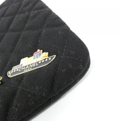 Chanel Pouch Wool Black — view 4