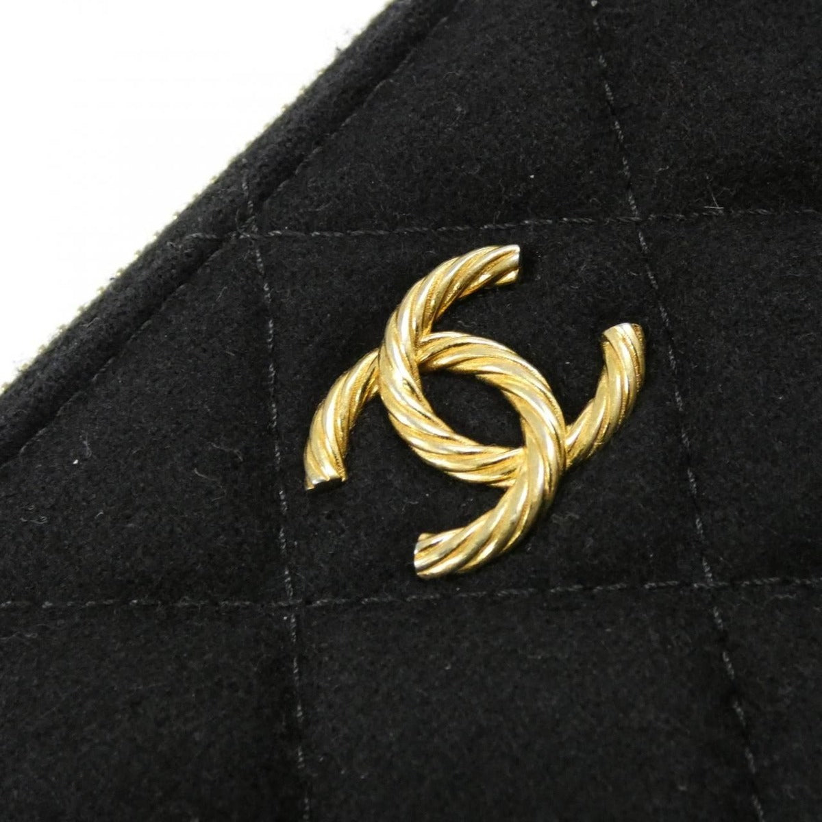 Chanel Pouch Wool Black — view 5
