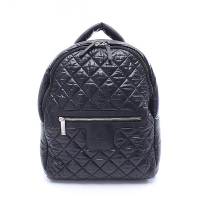 Chanel Backpack Coco Cocoon Black Nylon Leather