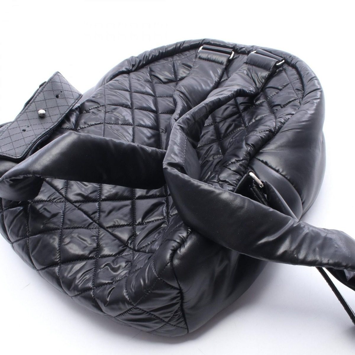 Chanel Backpack Coco Cocoon Black Nylon Leather — view 6
