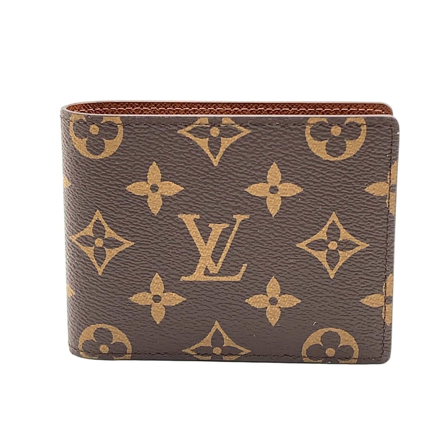 Louis Vuitton Portefeuille Multiple Monogram Leather Brown Bifold Wallet