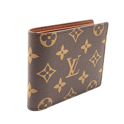 Louis Vuitton Portefeuille Multiple Monogram Leather Brown Bifold Wallet — view 2