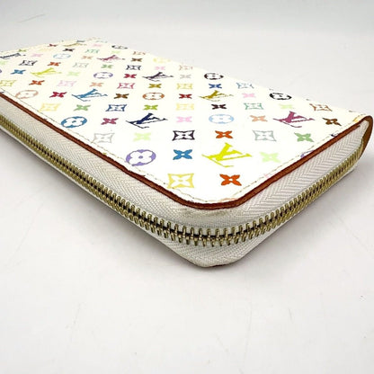 Louis Vuitton Zippy Wallet Monogram Multicolor Blanc White Round Gold — view 12
