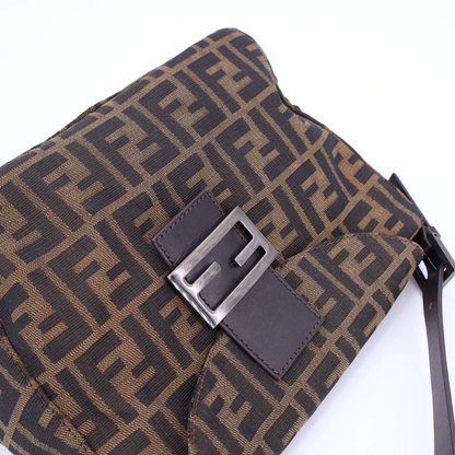 Fendi Zucca Shoulder Bag Brown