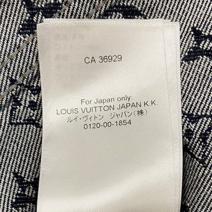 Louis Vuitton Id2 Monogram Jacquard Denim Jacket 52 Indigo Blue — view 11
