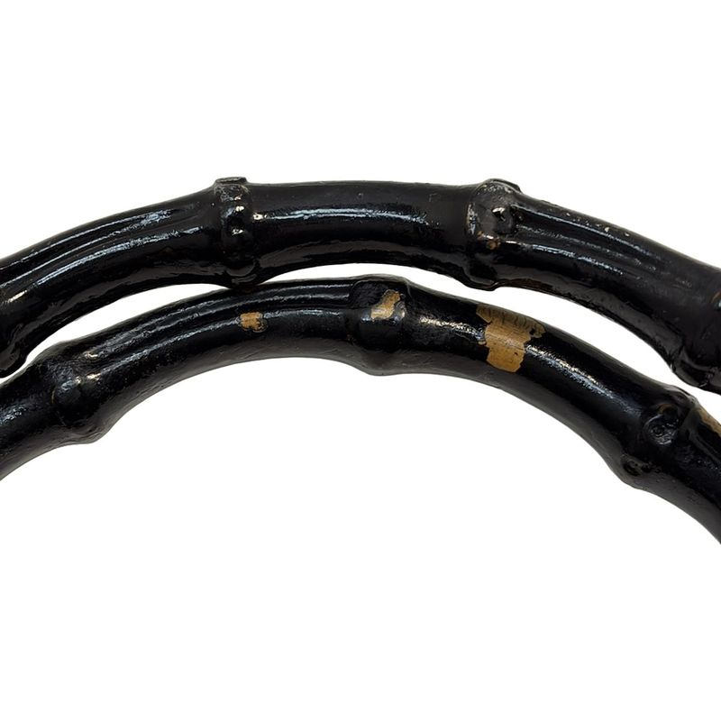 Gucci Handbag Bamboo 0001998 Black Leather