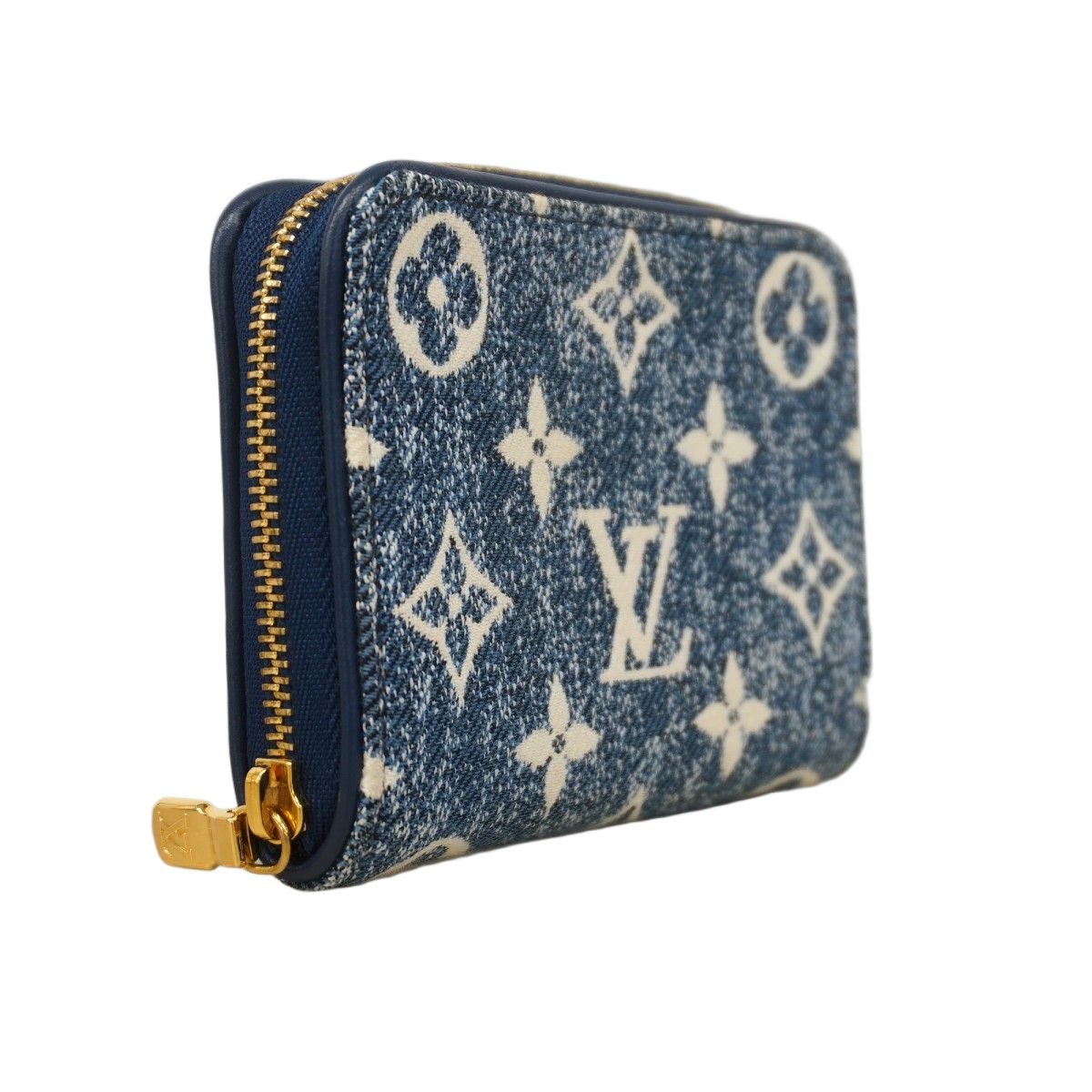 Louis Vuitton Coin Case Monogram Jacquard Denim Zippy Purse Marine — view 2