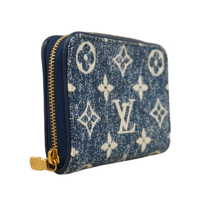 Louis Vuitton Coin Case Monogram Jacquard Denim Zippy Purse Marine — view 2