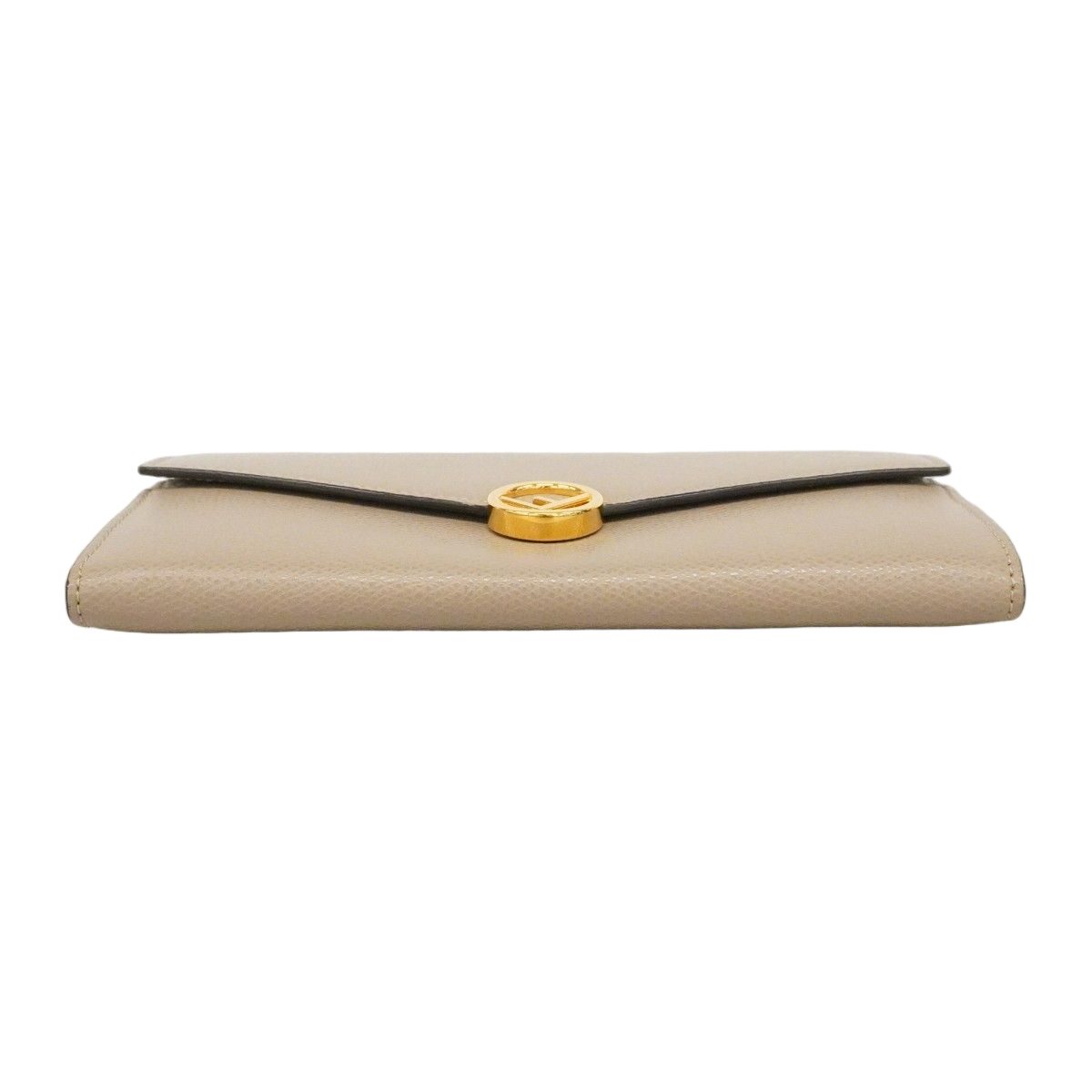 Fendi Wallet Leather Gray Ju Gold — view 2