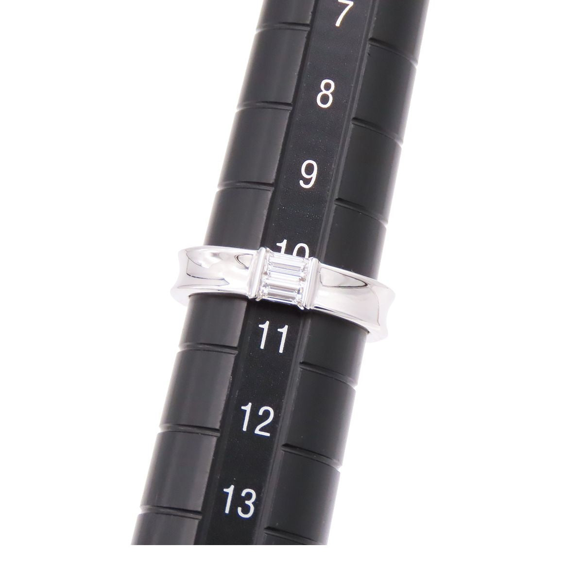 Tiffany & Co Stacking Band Ring White Gold 18K Diamond — view 8