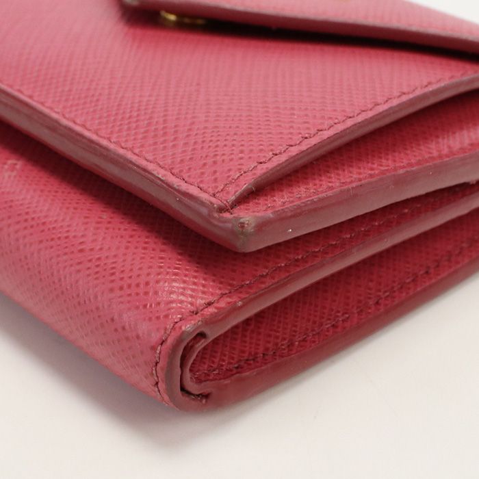 Prada Saffiano Leather Wallet 38000 Pr80365 Tri-fold Wallet Leather Saffiano