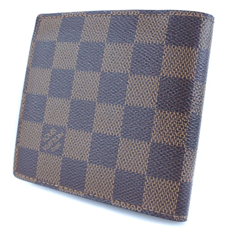 Louis Vuitton Portefeuille Marco N61675 Damier Canvas Brown Ca0089 Men's