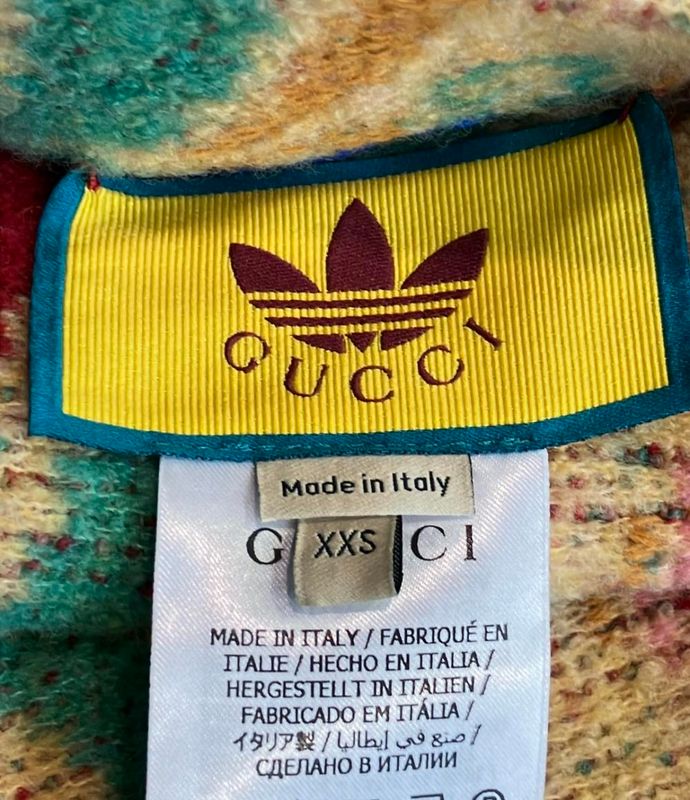 Gucci Adidas Reversible Knit Blouson Women's Size XXS Gucci Adidas