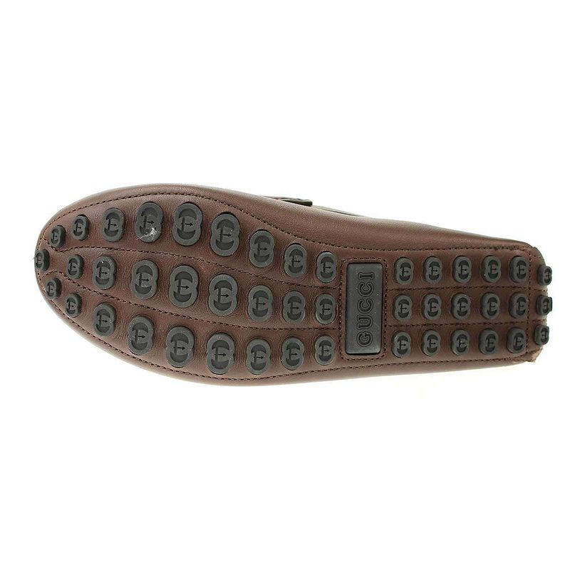 Gucci Horsebit Driving Shoes Loafers 765859 Brown 6