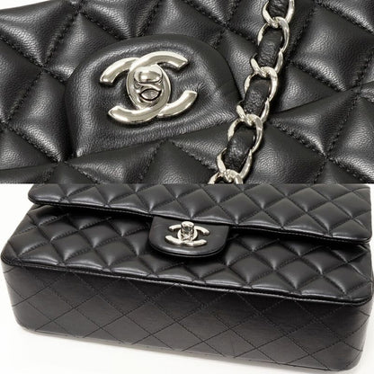 Chanel Handbag Chain Shoulder Bag Matelasse 25 Classic Handbag Lambskin Black