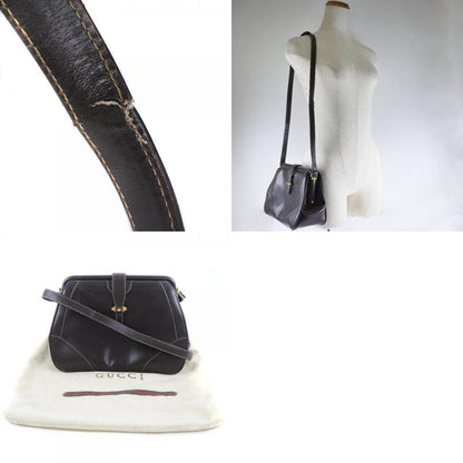 Gucci Vintage Calf Brown Women's Shoulder Bag