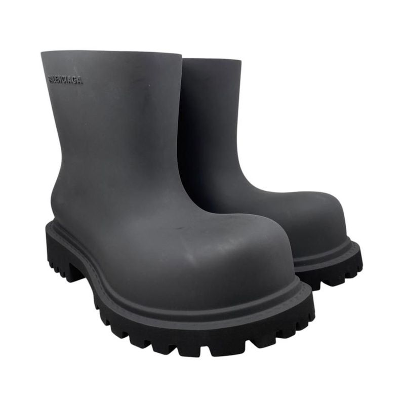 Balenciaga Boots Steroid Rubber 770589 40 Size Logo Black Steroid Boot Balenciag