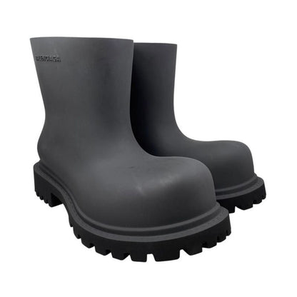 Balenciaga Boots Steroid Rubber 770589 40 Size Logo Black Steroid Boot Balenciag