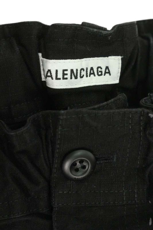 Balenciaga 680307 Tkp27 Ripstop Cargo Skirt Men's 38