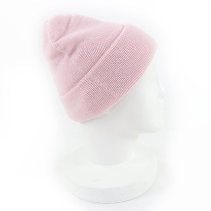 Chanel Cashmere CC Logo Heart Rhinestone Knit Cap Pink — view 7