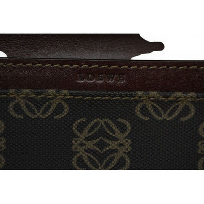 Loewe Card Case Coin Leather Anagram Brown — view 8