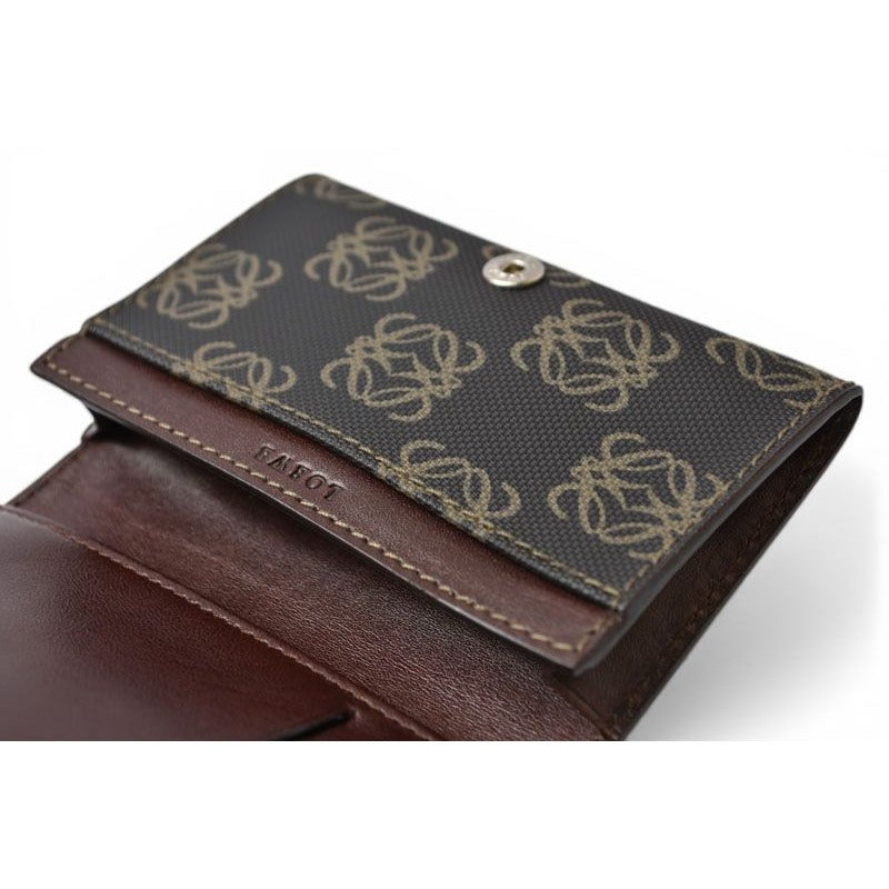 Loewe Card Case Coin Leather Anagram Brown — view 10