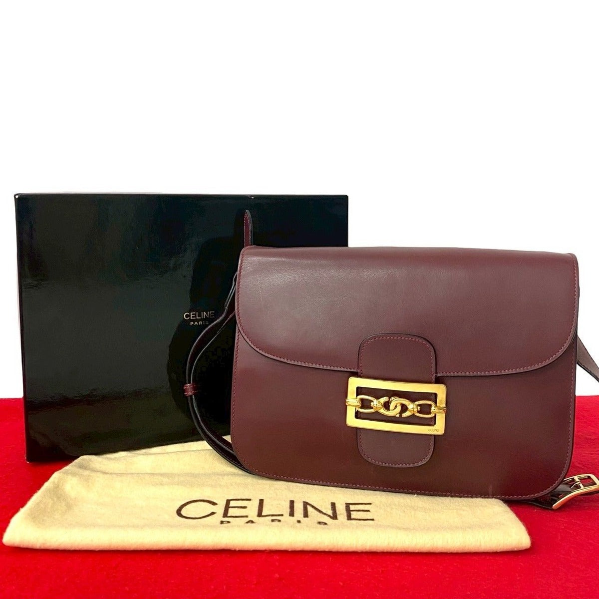 Celine Vintage Logo Calf Leather