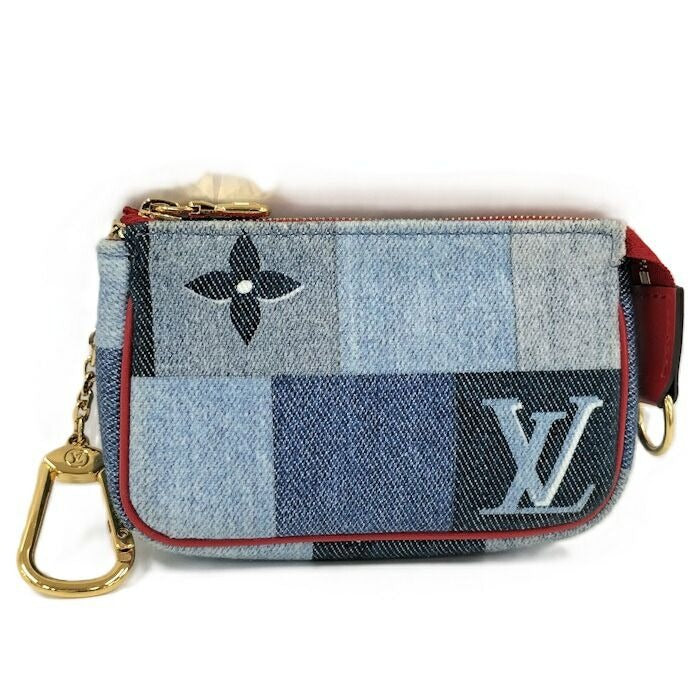 Louis Vuitton Micro Pochette Accessoire Pouch Monogram Denim Multicolor