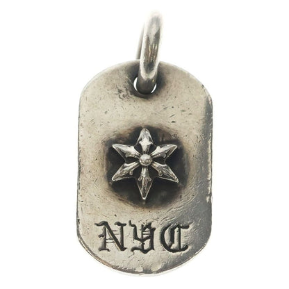Chrome Hearts Raised Dogtag Dog Tag Nyc Limited Star Charm Silver Necklace Top