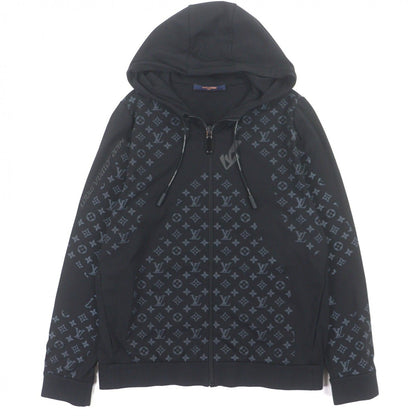 Louis Vuitton Hybrid Zip Sle Monogram Hoodie Black M