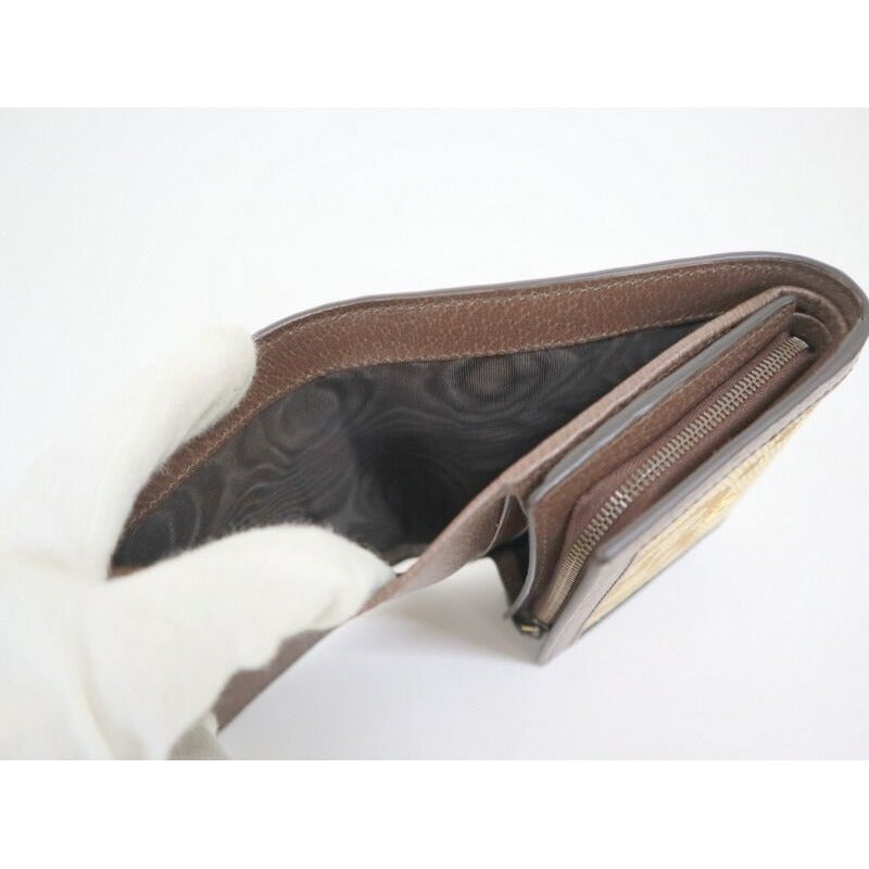 Gucci Diana Compact Wallet GG Canvas Beige Brown — view 6