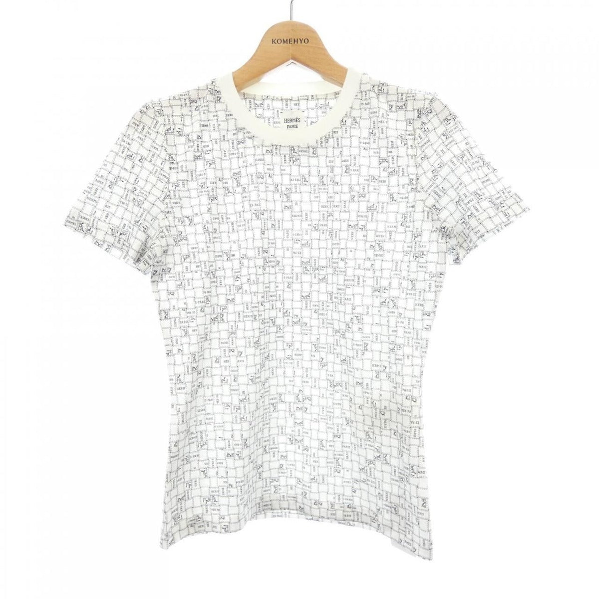 Hermes Bolduc AU Carre Check T-Shirt