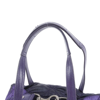 Dior Cannage Leather Tote Shoulder Hand Silver — view 2