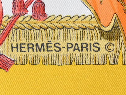 Authentic Hermes Scarf Carré 90 Caparacons DE LA France ET DE L'inde Horse