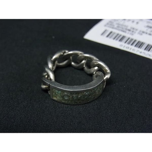 Gucci Chain Ring Silver Mint Green