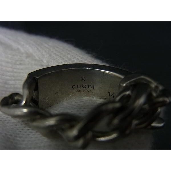 Gucci Chain Ring Silver Mint Green — view 5