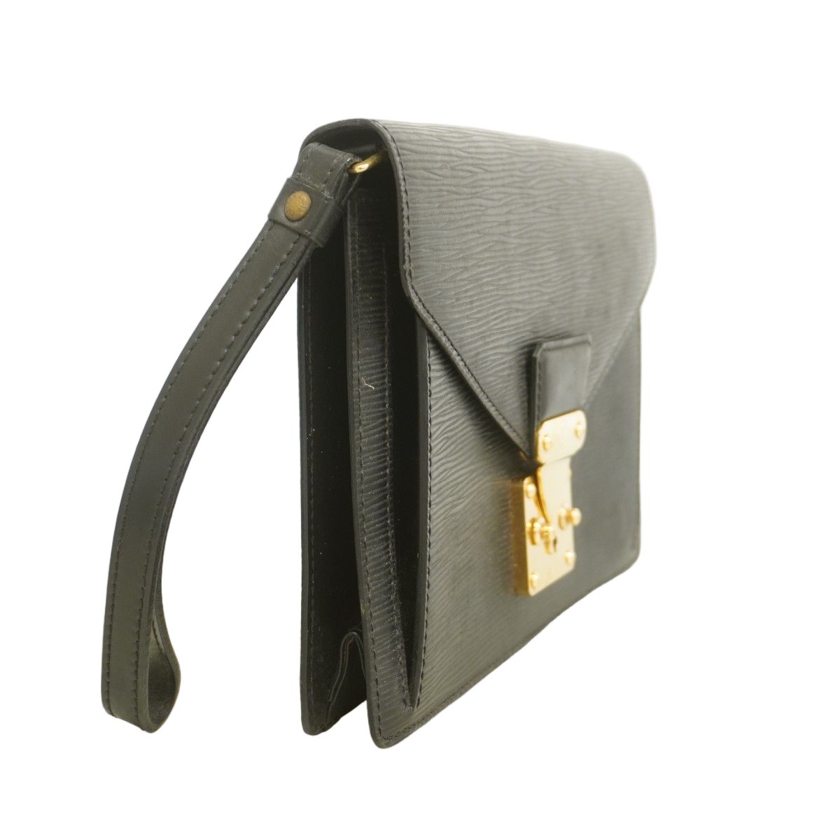 Louis Vuitton Clutch Epi Pochette Series Dragonne Noir — view 2