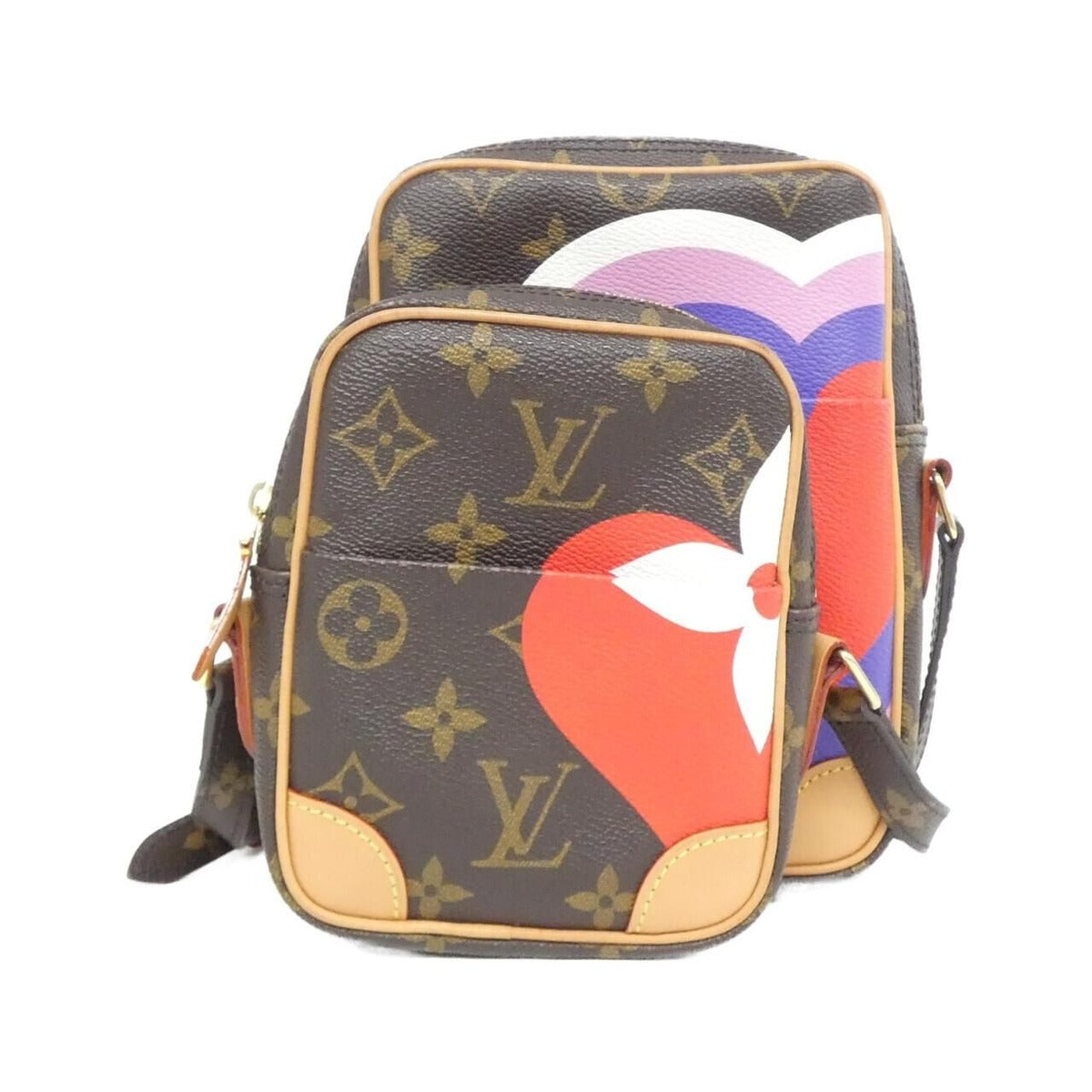 Louis Vuitton Gameon Monogram Panam Set Shoulder Bag Brown Marron