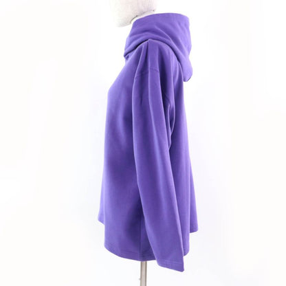 Balenciaga 2021 670946 Bebe 100% Cotton With Stone Hooded Hoodie Purple M