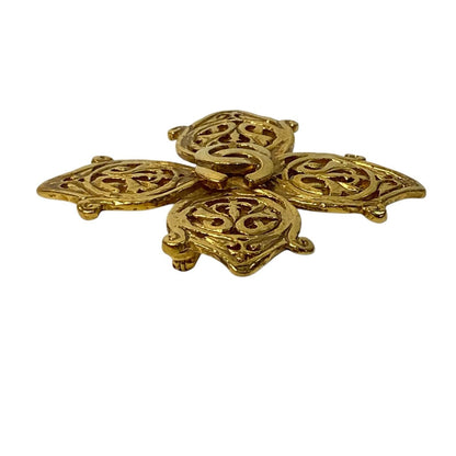 Chanel CC Logo Vintage Brooch — view 4