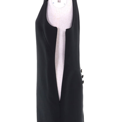 Gucci 100% Cotton GG Button Dress Black 42 with Hanger Garment Made — view 5