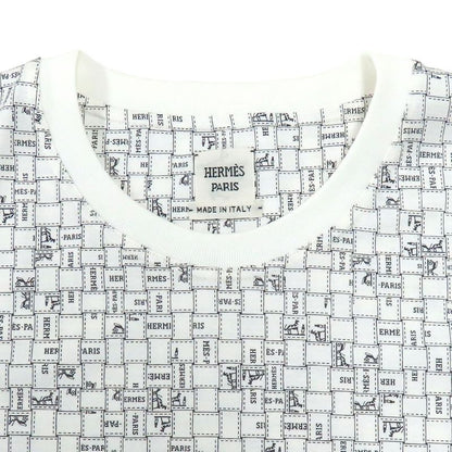 Hermes Short Sleeve T-shirt One Piece Bolduc AU Carre Bolduc Check