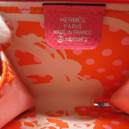 Hermes Azap Silk Inn Compact Vaux Epson C Engraved (2018) Rose Azalea Coin Case