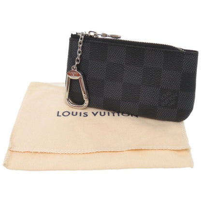 Louis Vuitton Pochette Cles Damier Graphite N60155 Coin Case Wallet LV 1493