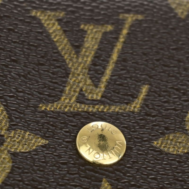 Louis Vuitton Wallet W Hook Compact Wallet Monogram Porte Monet Biécarte Cles