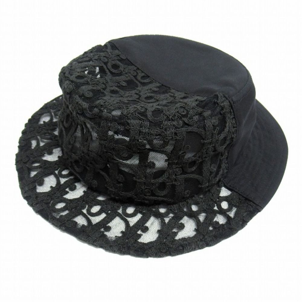 Dior Oak Split Fisherman Bucket Hat Trotter Contrast L Black